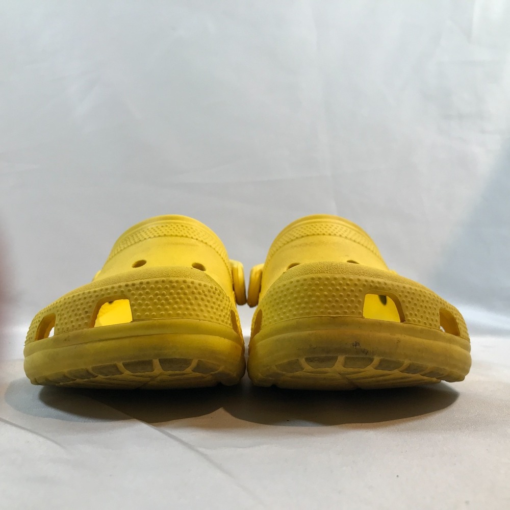 Crocs Yellow Clogs Slip On Casual Beach Garden Comfort Shoes M4 W6 Lightweight - Picture 3 of 16